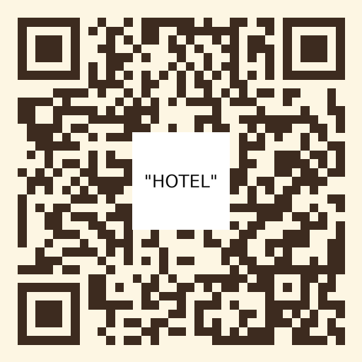 Hotel with Logo WiFi QR code template